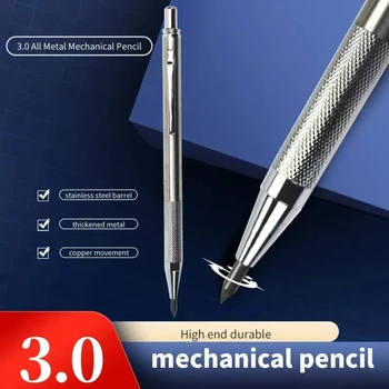 Металлический Механический карандаш для заправки Толщиной 3,0 мм, Инженерный Дизайн, Малярный Карандаш для Деревообработки, Тяжелый и прочный