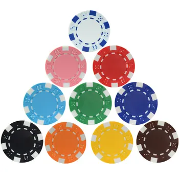 10 шт. покерных фишек из АБС-пластика, металлические монеты для покера казино Техасский холдем, набор фишек, аксессуары для покера, заводские фишки для покера Оптом