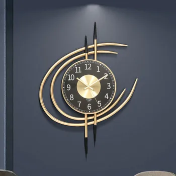 Креативный современный минималистичный автоматический механический индивидуальный домашний свет, роскошные часы в скандинавском стиле, украшение дома, настенные часы