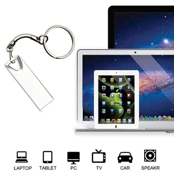 Металлические USBфлэш-накопители 1 ТБ 2 ТБ высокоскоростной портативный USB флэш-диск брелок новый и высококачественный