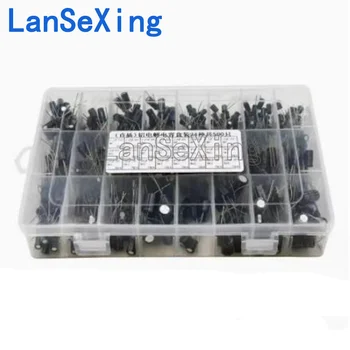 24 спецификации 500 Комплект коробки для сортировки электролитических конденсаторов диапазон 0,1 мкФ -1000 мкФ 10 В ~ 50 В