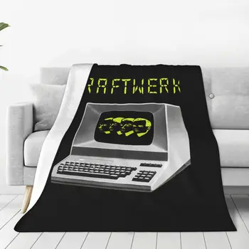 Забавные подарки Идола Немецкая группа Kraftwerk Фланелевые одеяла Индивидуальные Пледы для дома Покрывало 125 * 100 см