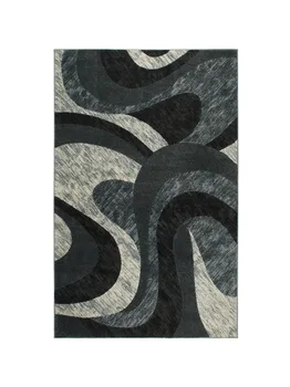 Коврик Dynamix Catalina Huron с абстракцией, серый, 7'10 