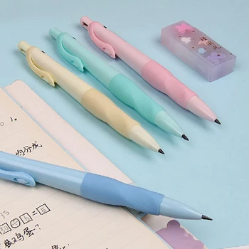 Механический карандаш с удобной рукояткой 2,0 мм, грифели 2b, Школьный карандаш для рисования, канцелярские принадлежности